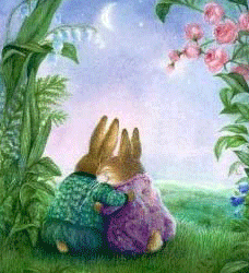 Gif animé amour bouquet de fleurs